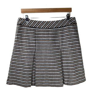 Talbots Black and White A-Line Skirt